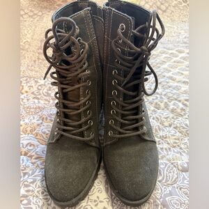 Dolce Vita Black Lace-Up Women's Boots